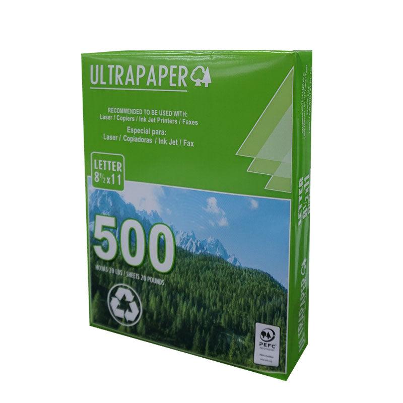 Papel Ultrapaper Multiproposito 8.5 x 11, 20 lbs (carta) 94%