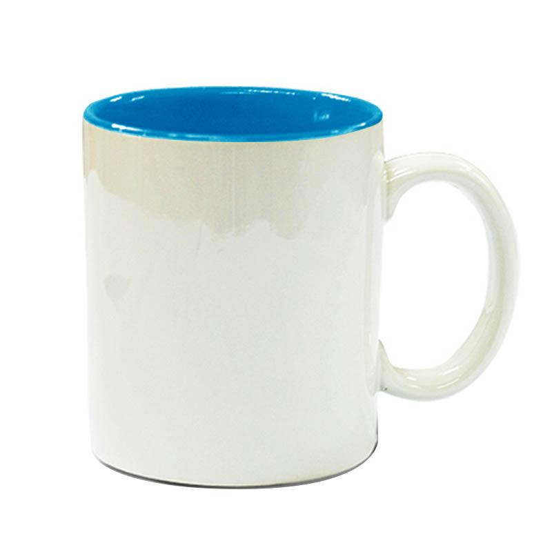 Taza de Cerámica Grado-A con color interior (11-oz)