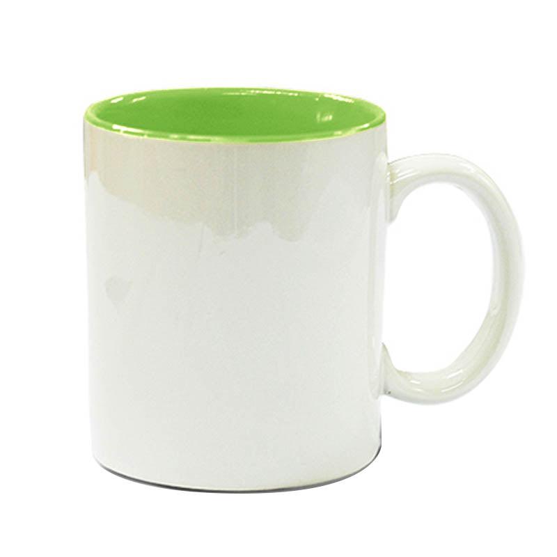Taza de Cerámica Grado-A con color interior (11-oz)