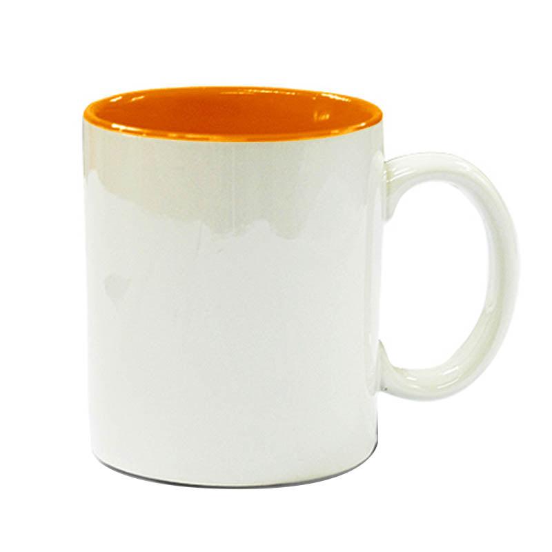 Taza de Cerámica Grado-A con color interior (11-oz)