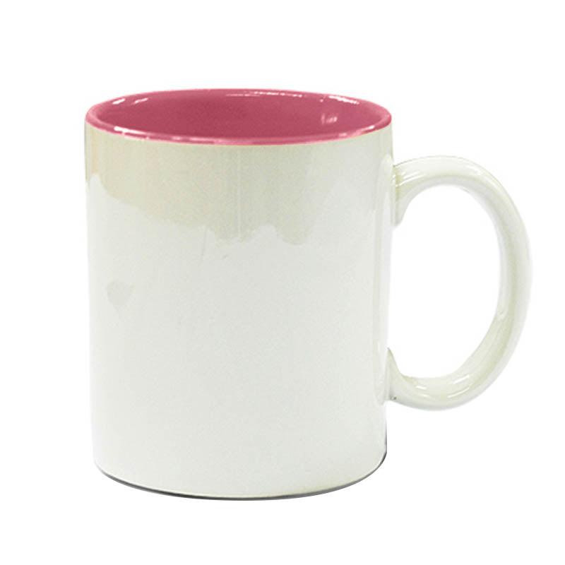 Taza de Cerámica Grado-A con color interior (11-oz)