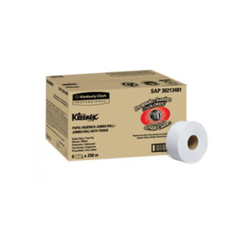 Papel higienico jumbo roll kleenex c/aroma (2p) (6x250m) (gp)