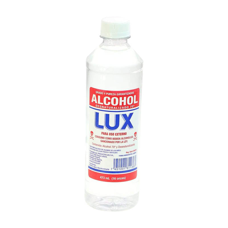 Alcohol desnaturalizado Lux sin atomizador (16 oz)