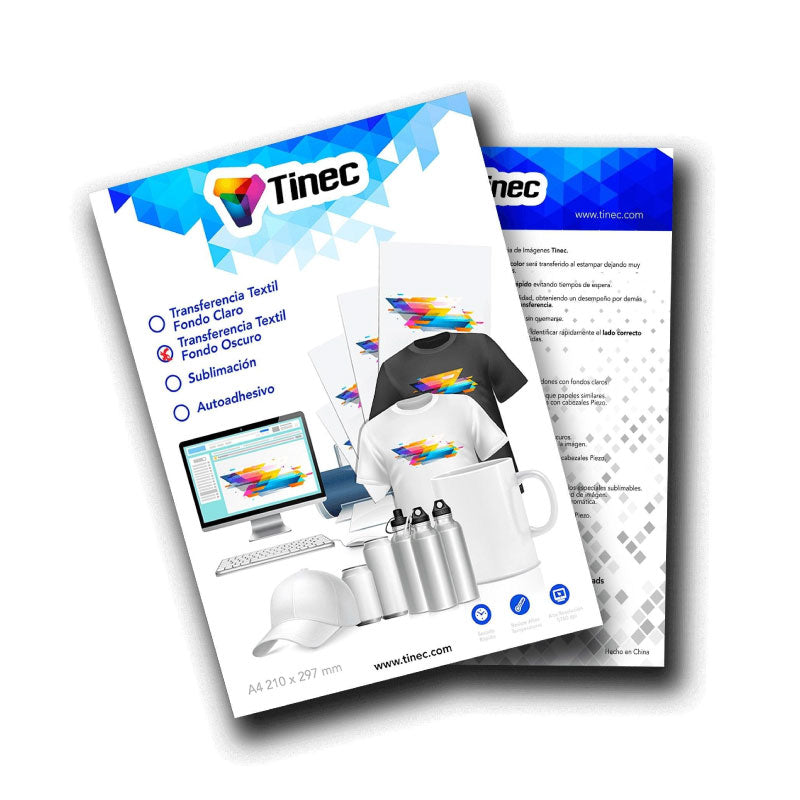 Papel Tinec Transfer textil fondo oscuro