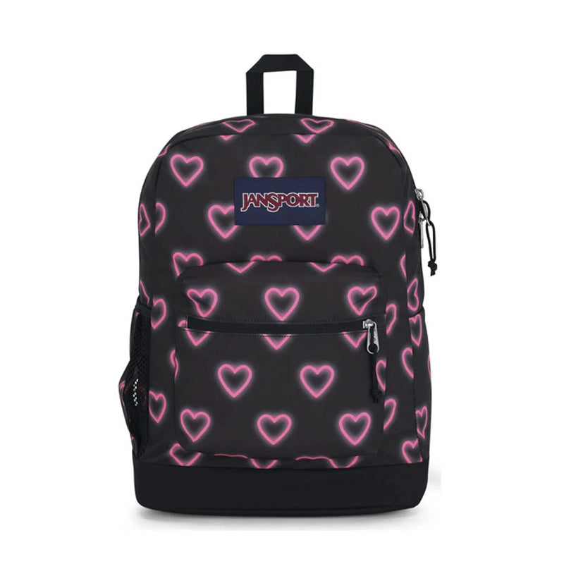 Jansport Mochila Cross Town Plus Happy Hearts Black (26L)