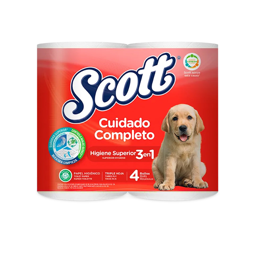 Papel Higiénico Scott Cuidado Completo
