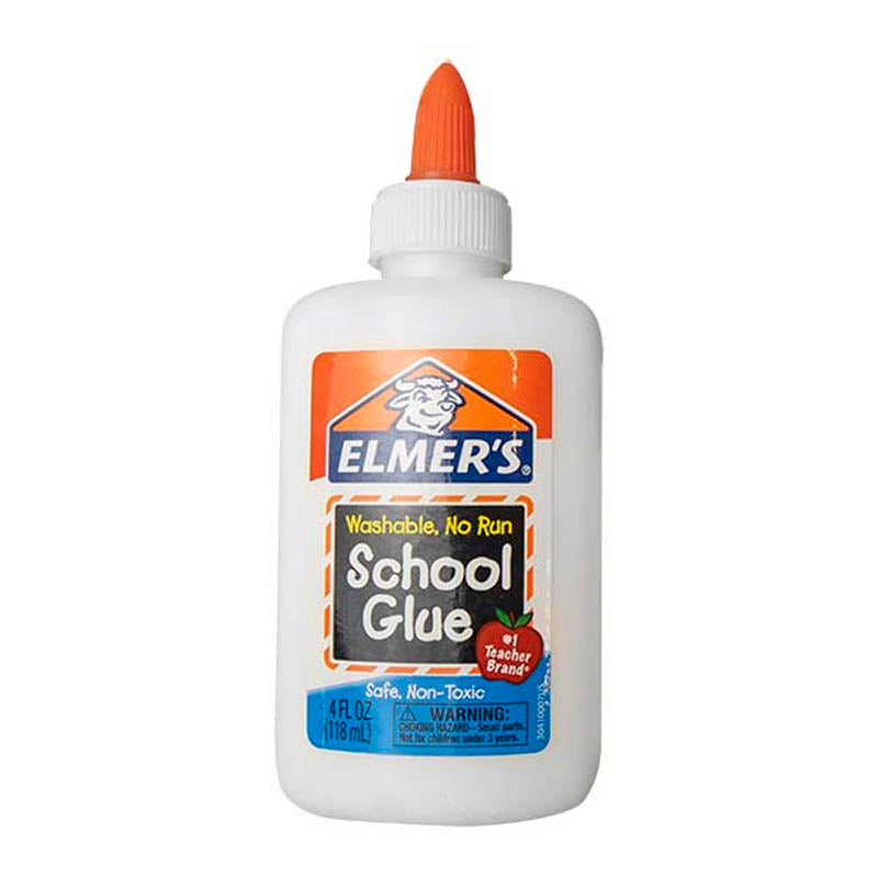 Elmer's Removable School Glue, 8 oz., White, 6/Pack (47640-PK6)