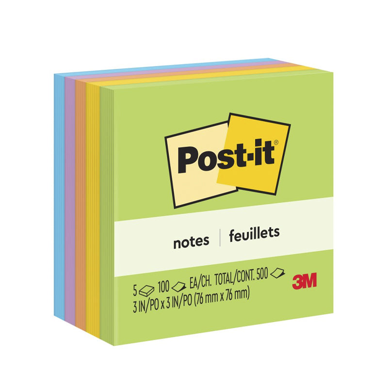 Post-it 3m ultra colors (3" x 3")(p/5 colores)
