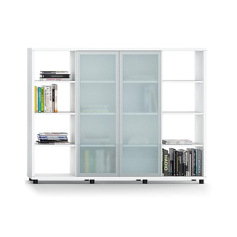 LIBRERIA ISMOBEL MAYA O-S-AP25T CON PUERTAS DE CRISTAL 145HX42X185CM BLANCO/CRISTAL