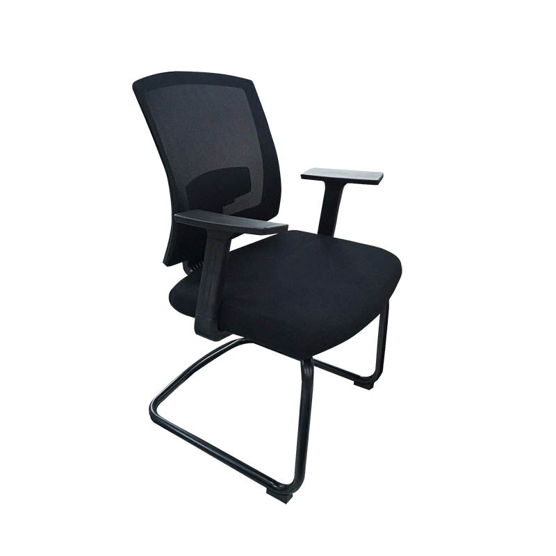 SILLA FORCE DE VISITA MESH C/BRAZOS NEGRA