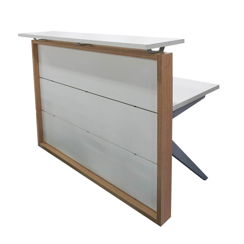 RECEPCION ISMOBEL PUBLIC P-S-140-R-S BLANCO (ROBLE 140 x 82cm)