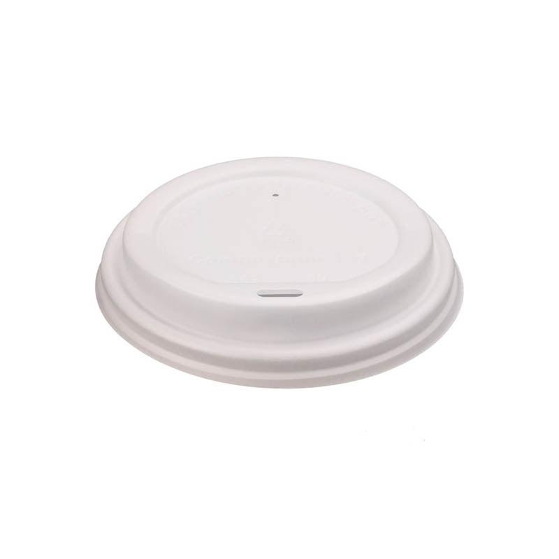 TAPA BLANCA DE BAGAZO PARA VASO (8-OZ) (P/25U)