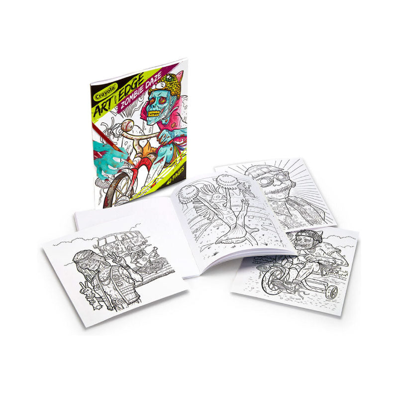 Art with Edge -Zombie daze Coloring book
