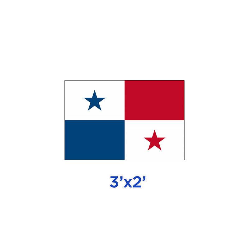 BANDERA DE PANAMÁ (TELA) (3 X 2 PIES)