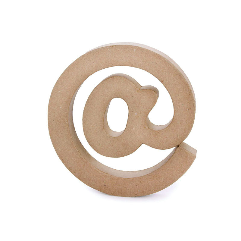 Arroba de papel maché