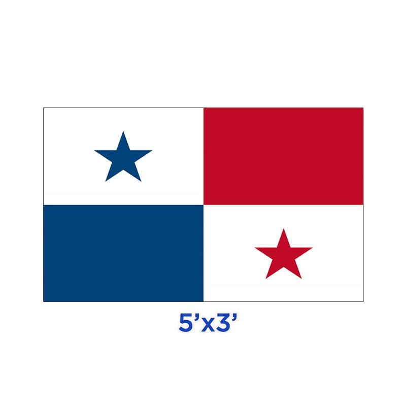 BANDERA DE PANAMÁ (TELA) (3 X 5 PIES)
