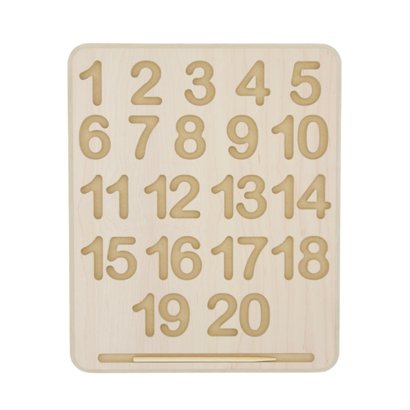Wooden Tracing Board - Numbers