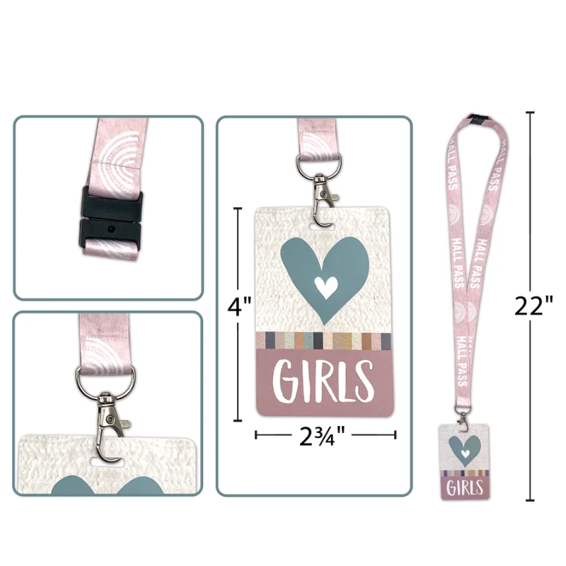 Everyone is Welcome Hall Pass Lanyards