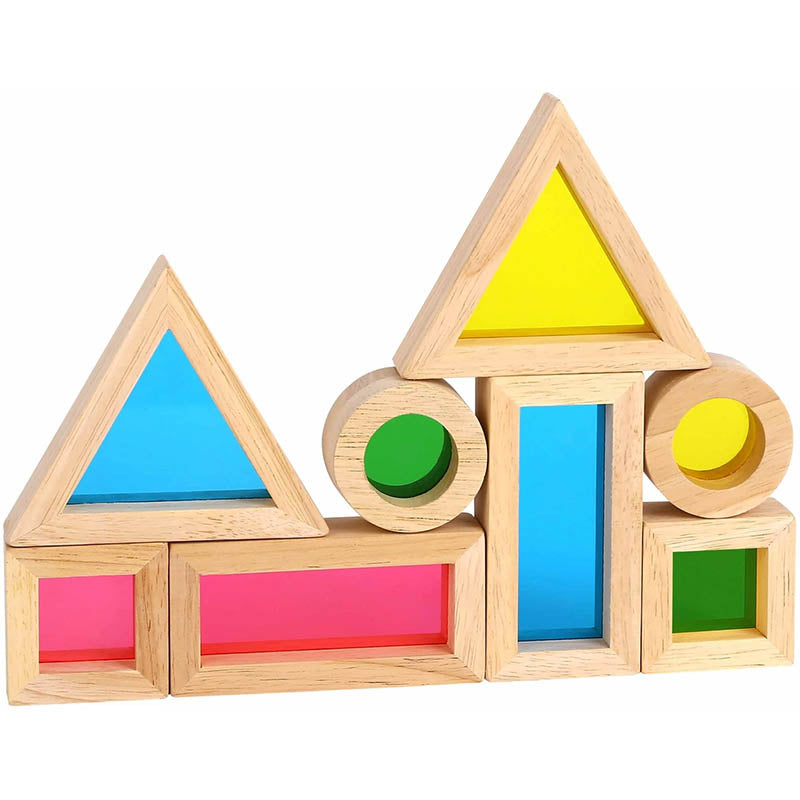 TOOKY TH839 (24 AGE) 8 PCS RAINBOW SENSORY BLOCKS