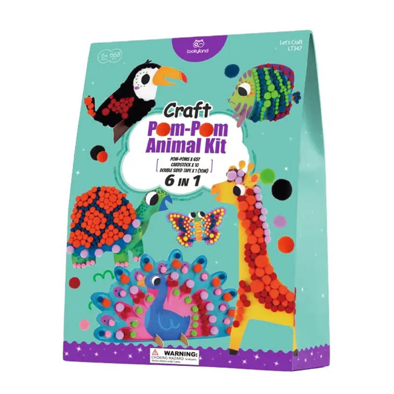 TOOKYLAND LT347 POM-POM ANIMAL KIT 668 PCS 6+ AGES