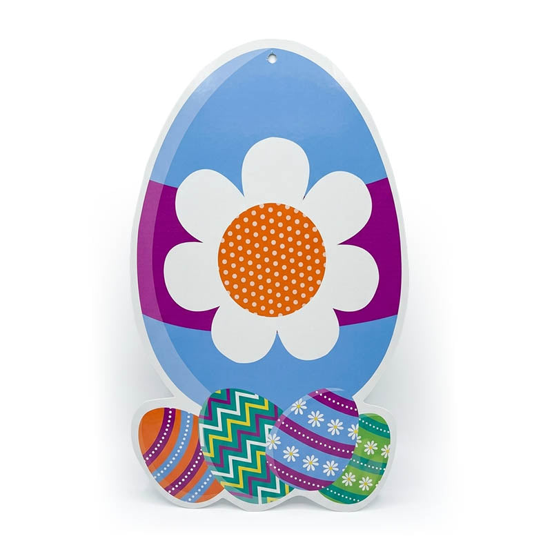 LAMINA DE PASCUA MOVIL HAPPY EASTER HUEVO DE PASCUA ROSADO (24"X14")