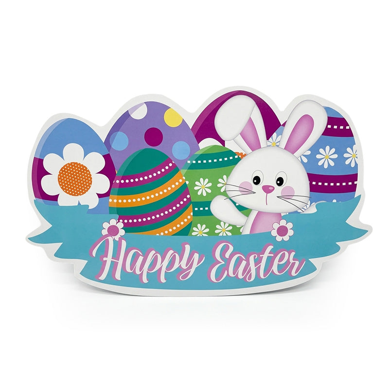 LAMINA DE PASCUA MOVIL HAPPY EASTER PARA NIÑOS (24"X14")