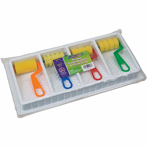 PACON FOAM PATTERN ROLLERS ASSORTED 4 PATTERNS