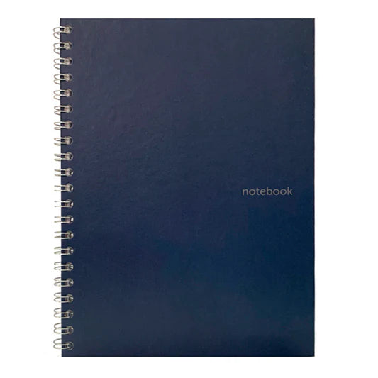 Libreta Ampo - espiral doble raya ancha tapa dura grande