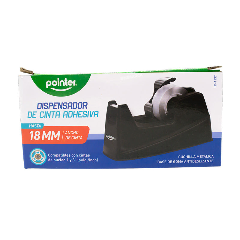 BASE DE TAPE POINTER TD-1137 (NÚCLEO DE 1" & 3") (3/4"-ANCHO) NEGRA