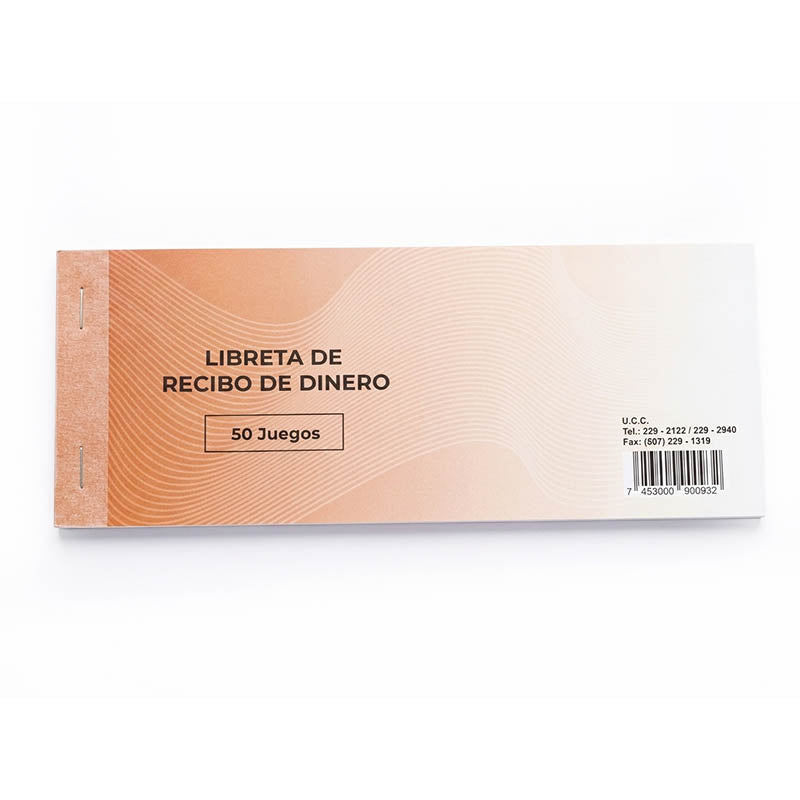 LIBRETA DE RECIBOS DE DINERO ULTRAPAPER (50-HOJAS)