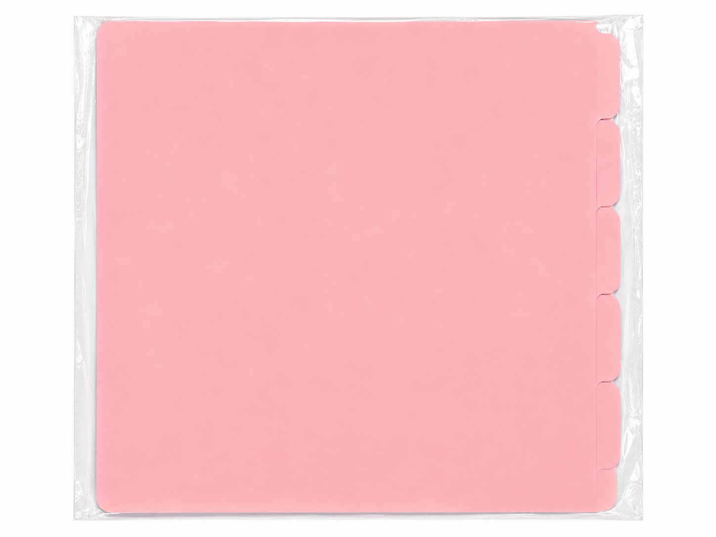 DIVISION ULTRAPAPER SIN HUECOS 8.5"X11" (SET/5) ROSADA