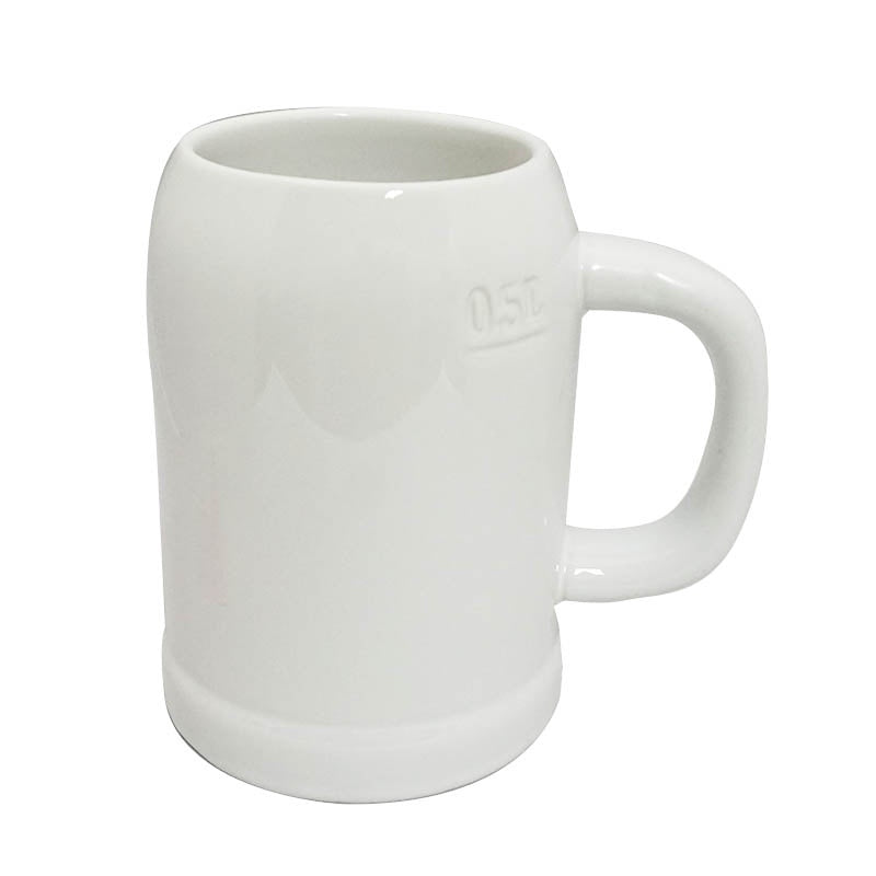 JARRA DE CERVEZA DE 500ML BLANCA