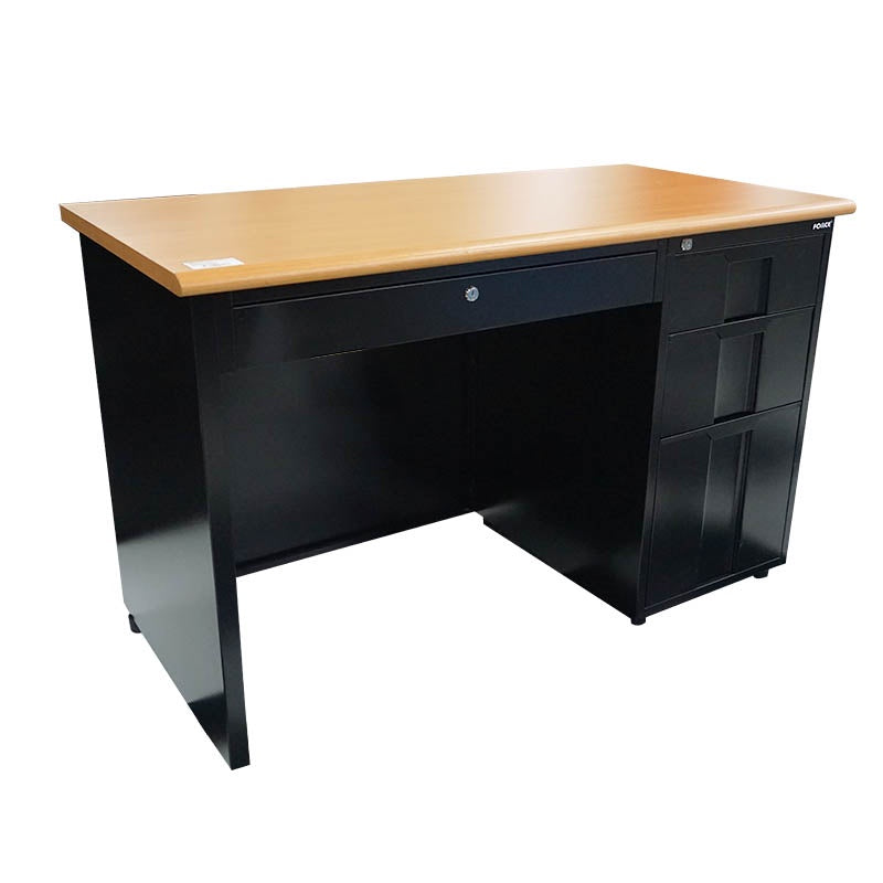 ESCRITORIO FORCE DE METAL FC-ODK1A SECRETARIA (1.2M/4-G) NEGRO (4-PARTES)