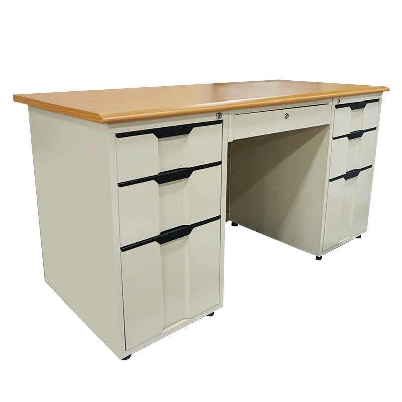 ESCRITORIO FORCE DE METAL FC-ODK2A EJECUTIVO (1.4M/7-G) BEIGE (5-PARTES)