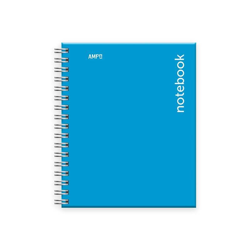Libreta Ampo - espiral doble raya ancha tapa dura chica