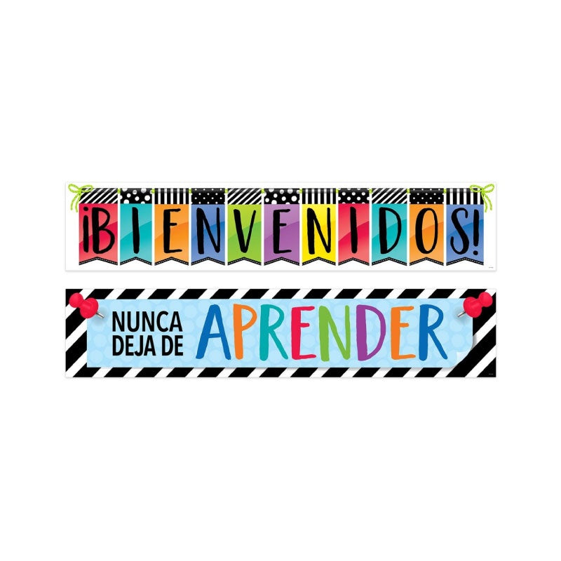 Spanish welcome banners