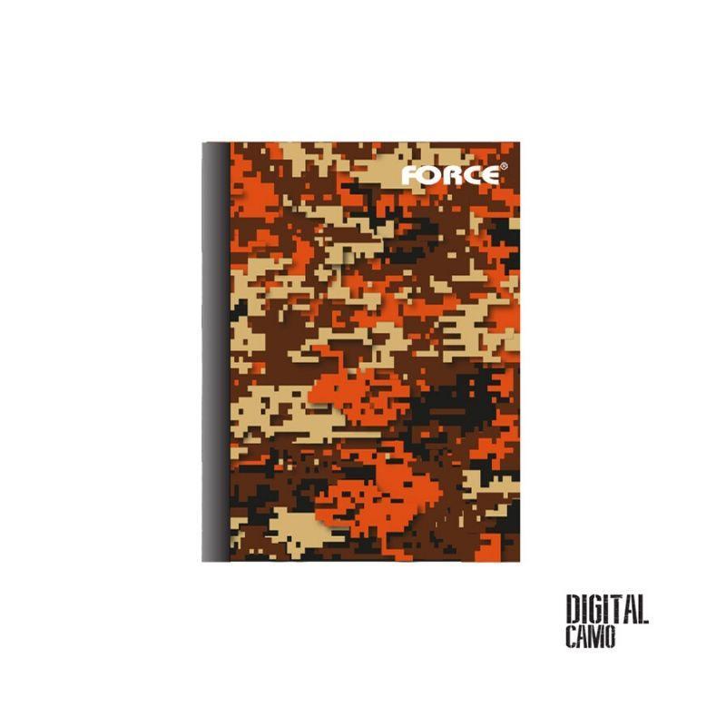 Cuaderno cosido force digital camo green grande/composicion raya ancha (200 páginas) - Ultracomonline.com