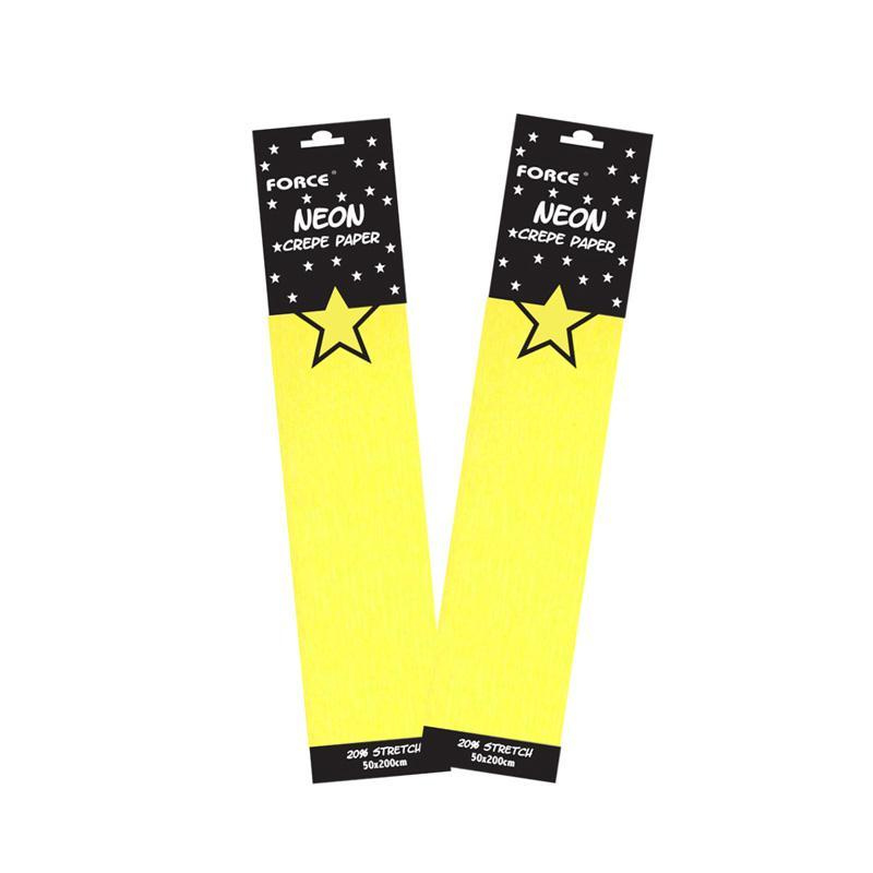 Papel crepe force neón