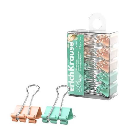 CLIP BINDER E.KRAUSE EK-62064 PASTEL BLOOM (3/4") 19MM (10 UND)