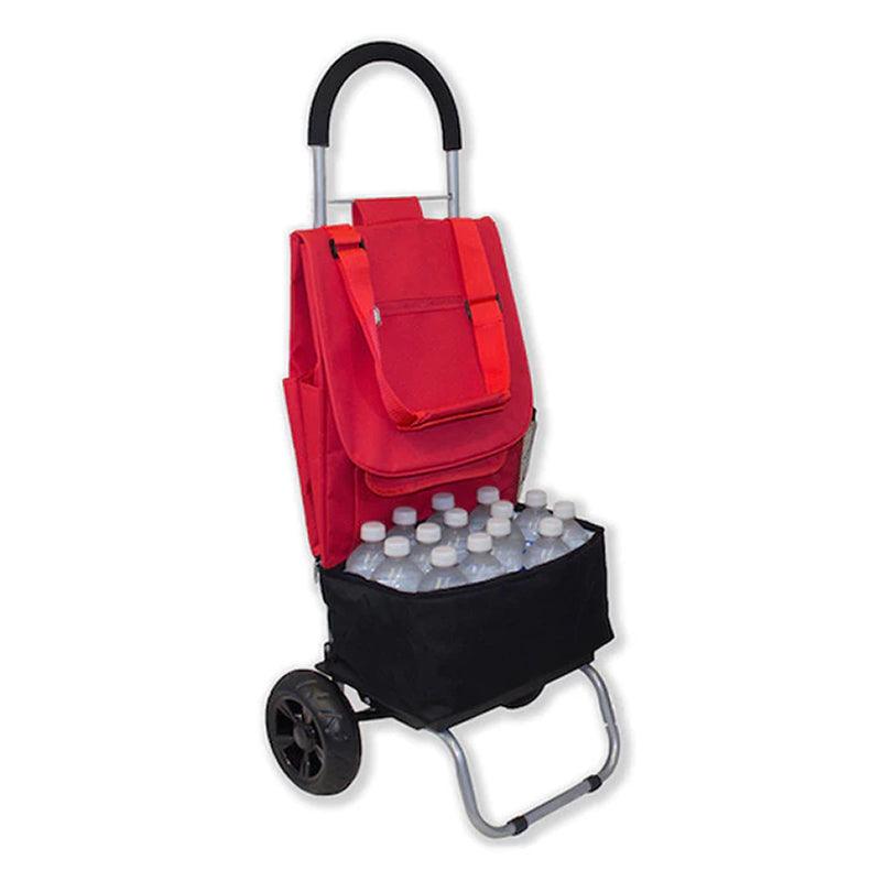 DOUBLE COOLER TD (INSULATED TROLLEY DOLLY) (58X38X13-CM) RED/BLACK