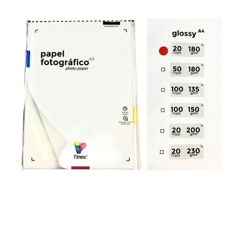 Papel Fotográfico Tinec Glossy (180 g)