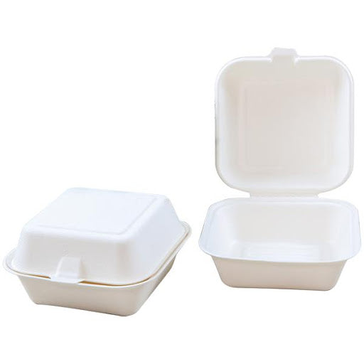 Fiambrera de bagazo biodegradable (6")