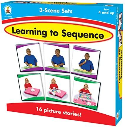 Learning to Sequence 3-Scene Board Game