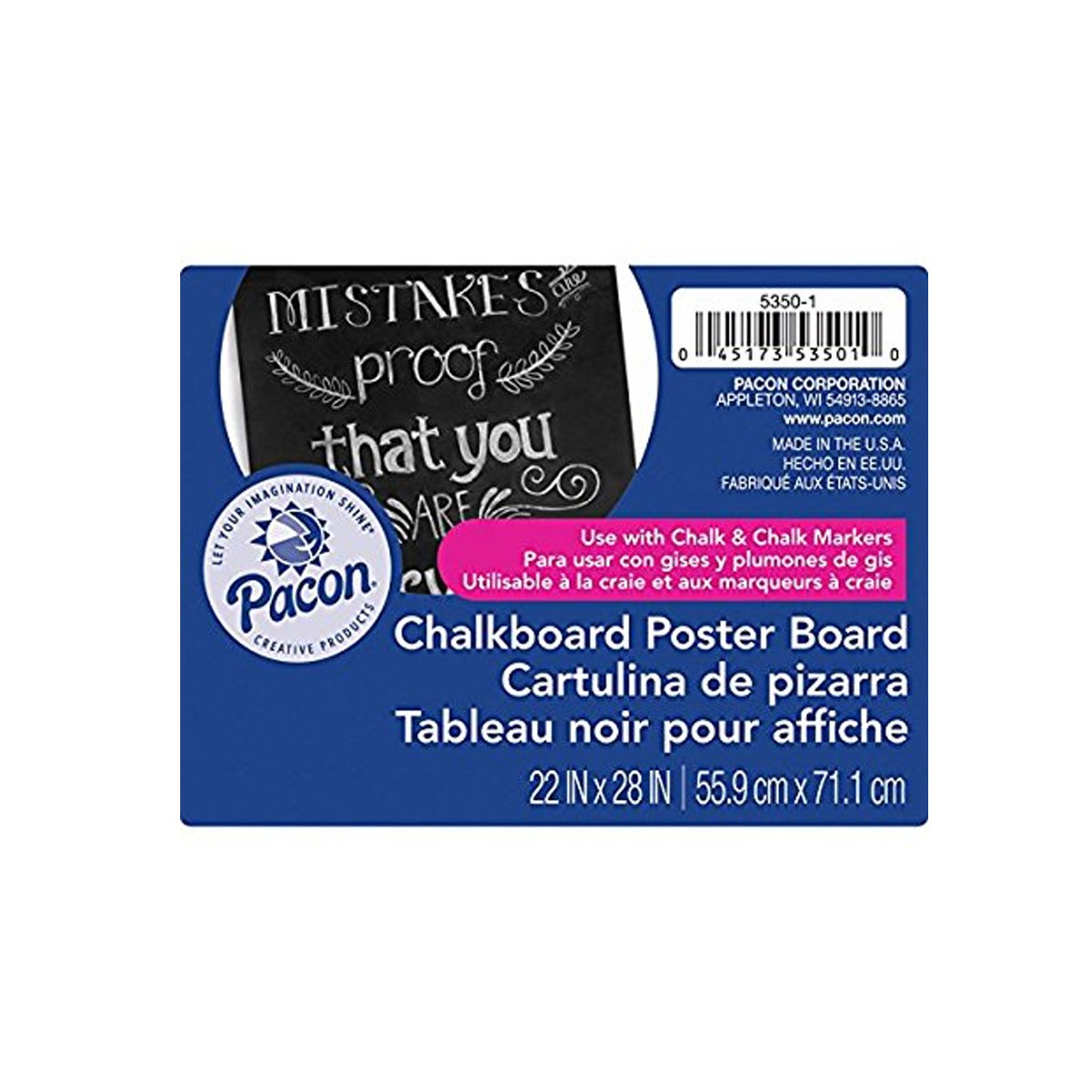 Pacon Chalkboard Poster Board - Ultracomonline.com