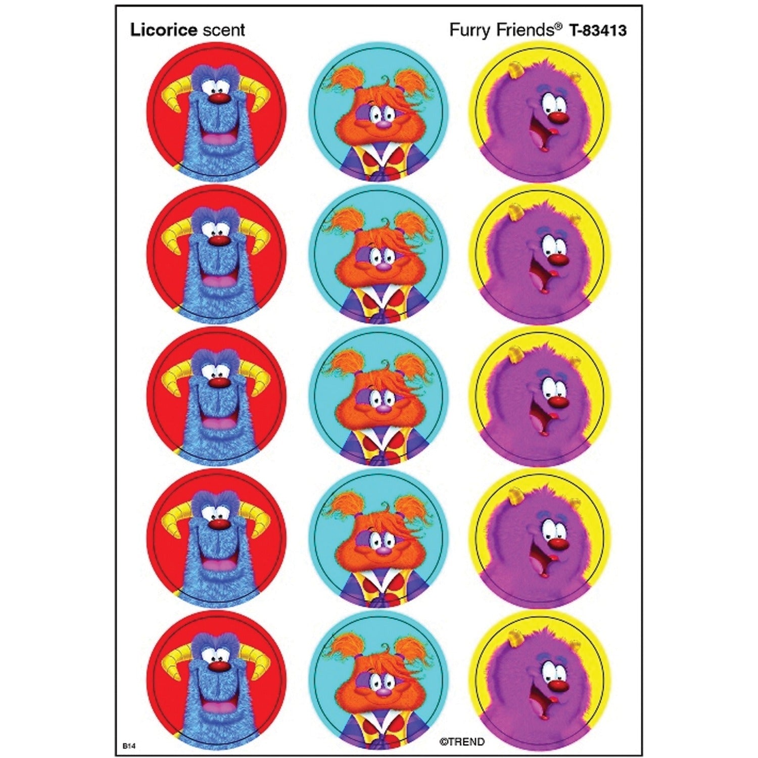 Furry Friends Stinky Stickers/ licorice