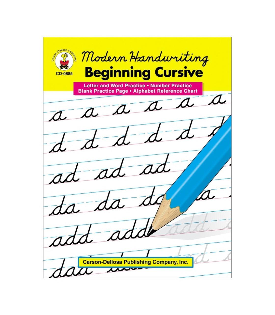 Modern Handwriting: Beginning Cursive Resource Book