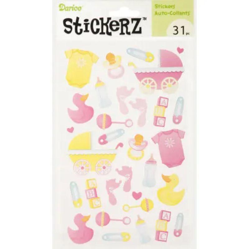 Darice -1214-07 Scrapbooking - Stickerz Baby Pink