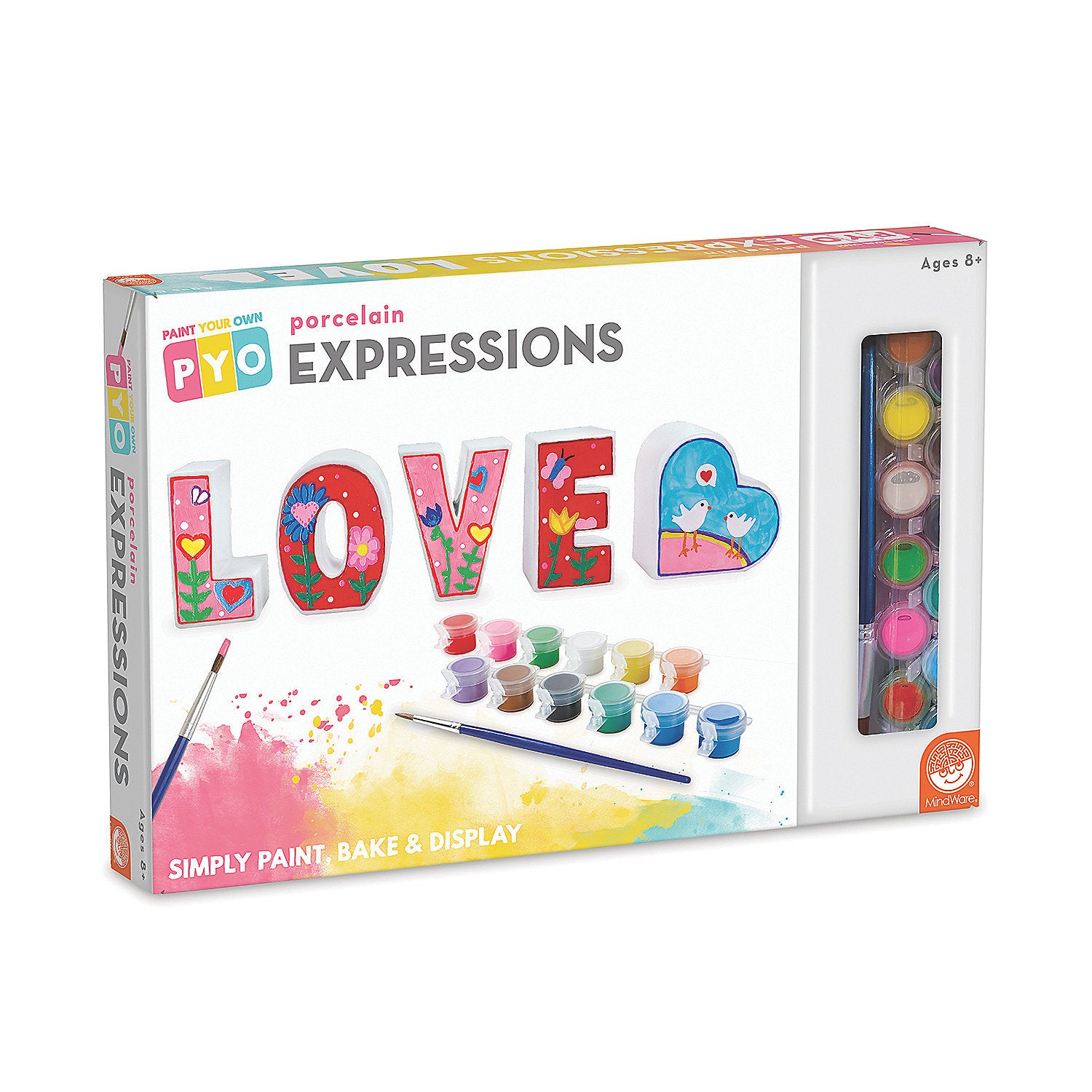 Paint your own porcelain expressions (love)