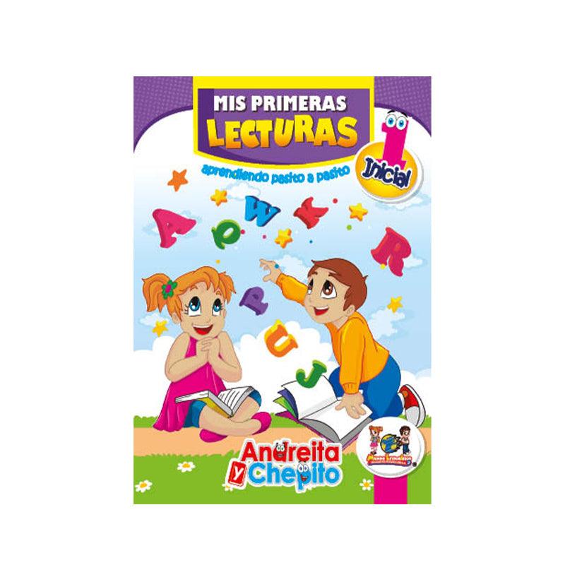 Libro mis primeras lecturas #1 inicial morado andreita y chepito