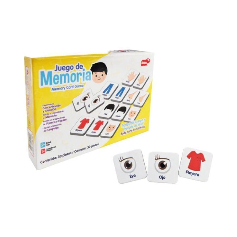 Juego de Memoria Partes del Cuerpo y Prendas de Vestir
